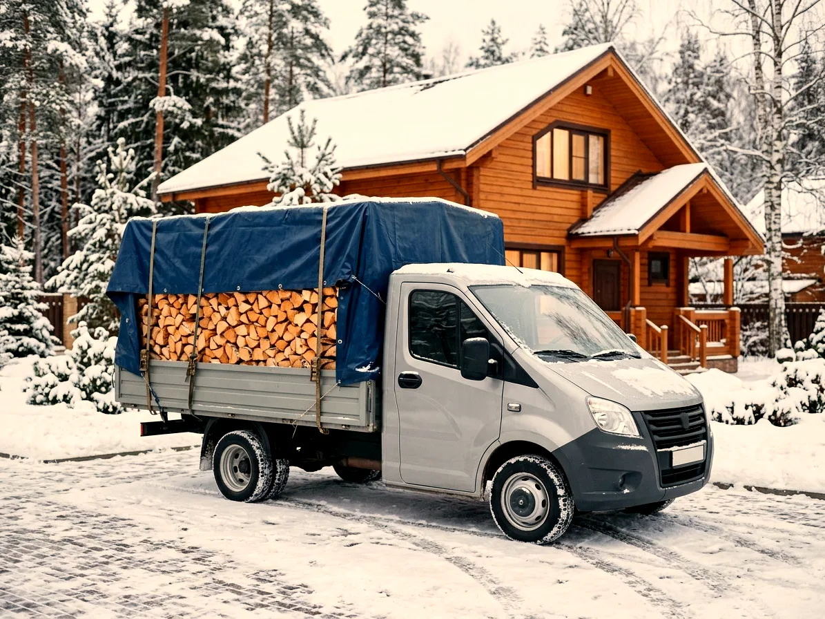 Машина с дровами в Подольске